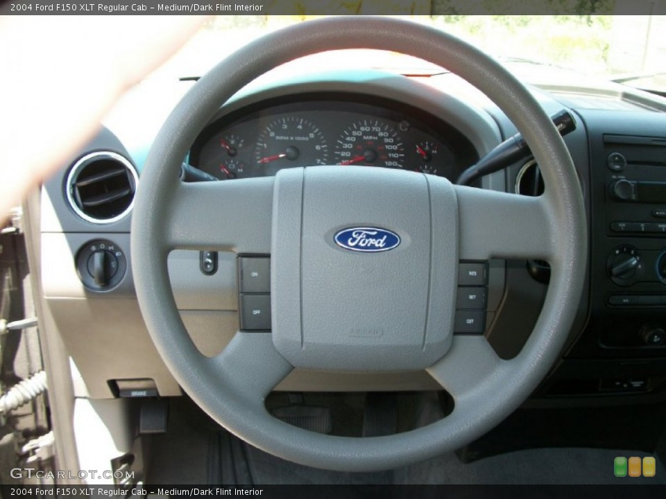 Medium/Dark Flint Interior Steering Wheel for the 2004 Ford F150 XLT Regular Cab #67613586