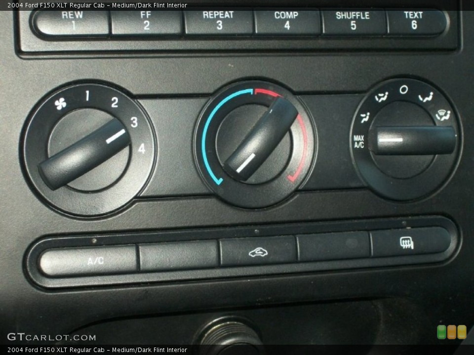 Medium/Dark Flint Interior Controls for the 2004 Ford F150 XLT Regular Cab #67613619