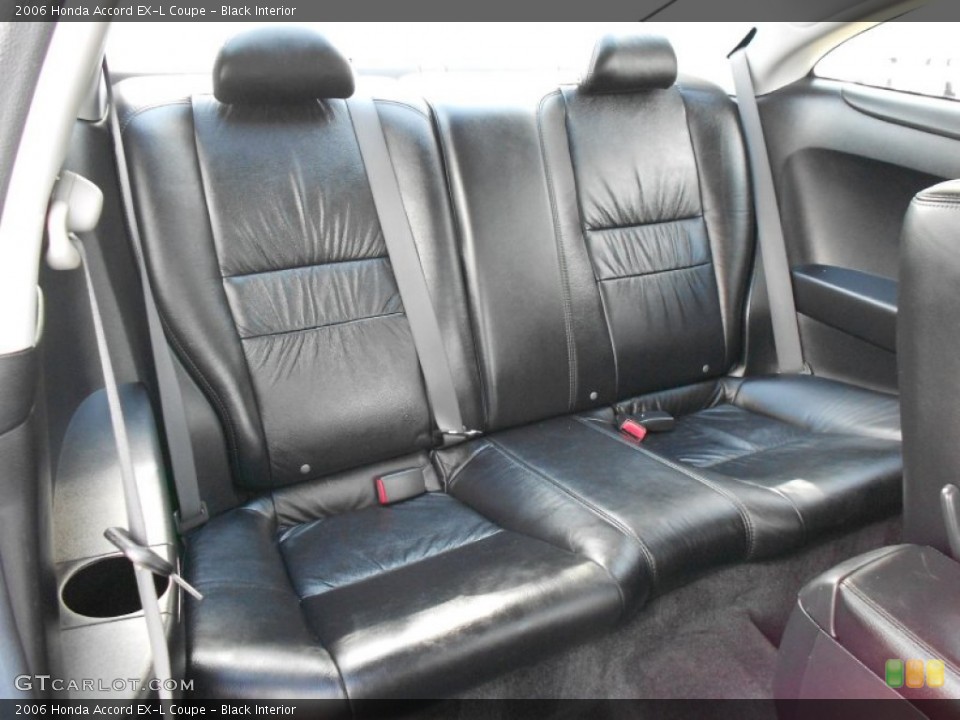 Black Interior Rear Seat for the 2006 Honda Accord EX-L Coupe #67614585