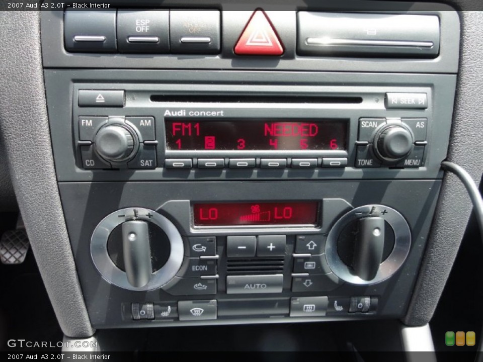 Black Interior Controls for the 2007 Audi A3 2.0T #67620174