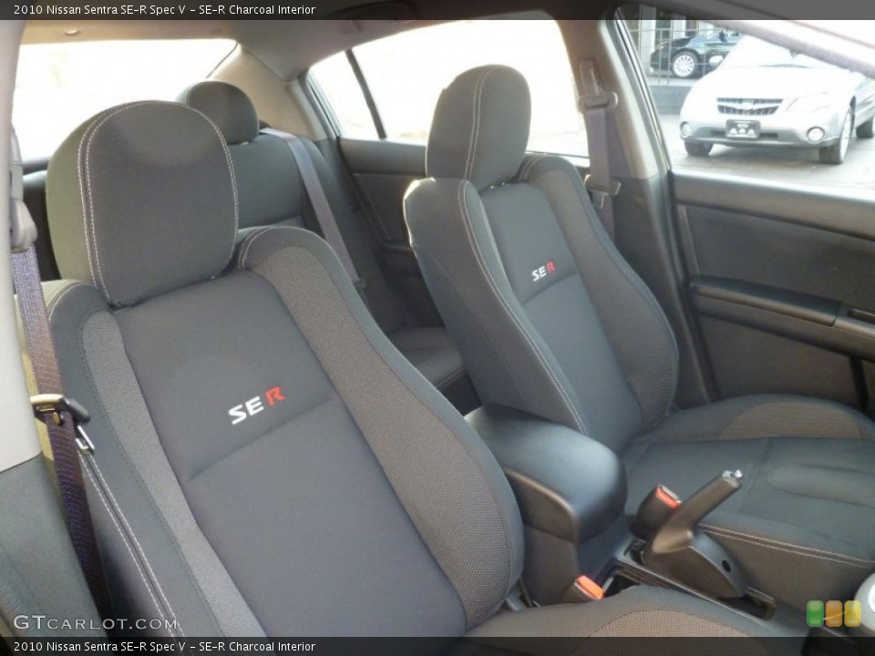 SE-R Charcoal Interior Front Seat for the 2010 Nissan Sentra SE-R Spec V #67620363