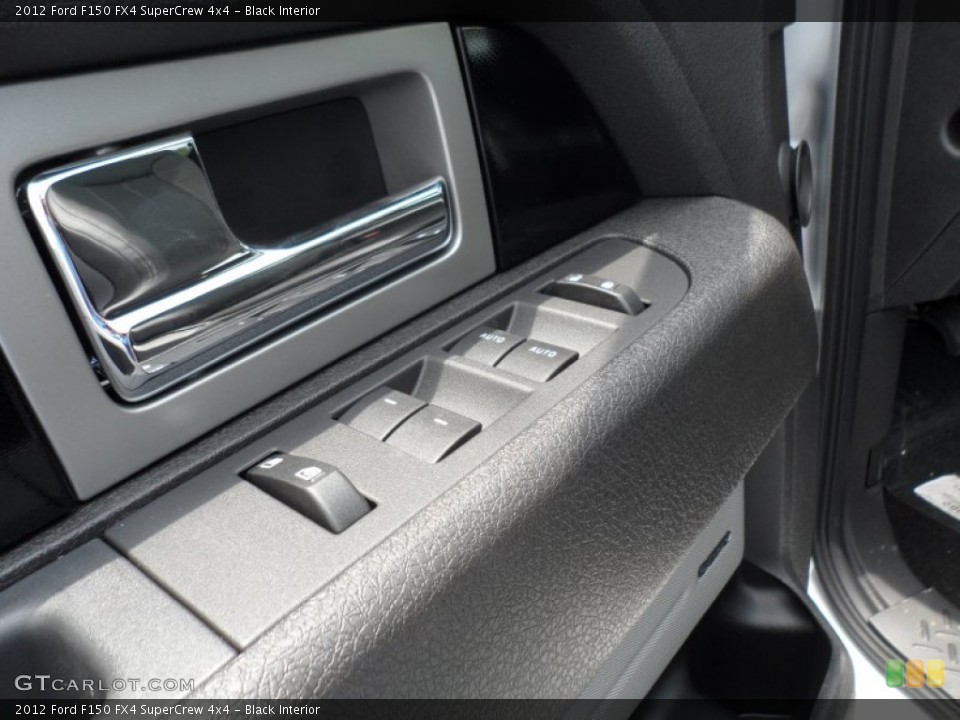 Black Interior Controls for the 2012 Ford F150 FX4 SuperCrew 4x4 #67620375