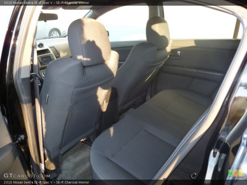 SE-R Charcoal Interior Rear Seat for the 2010 Nissan Sentra SE-R Spec V #67620390