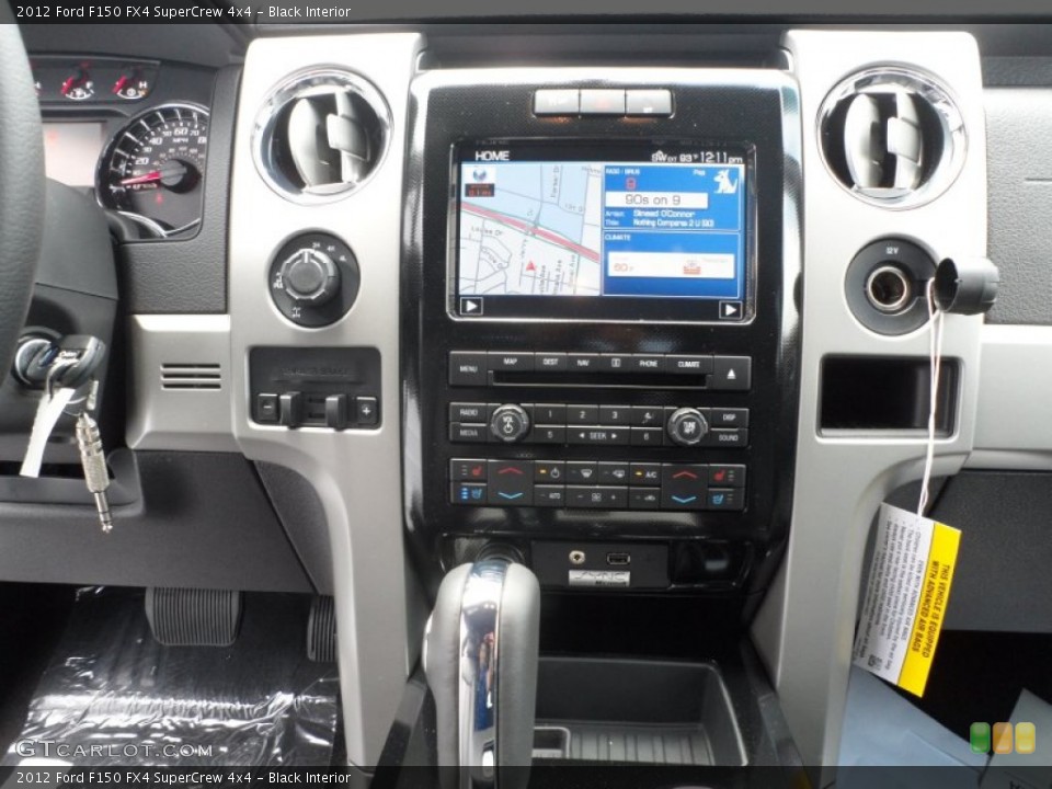 Black Interior Controls for the 2012 Ford F150 FX4 SuperCrew 4x4 #67620426
