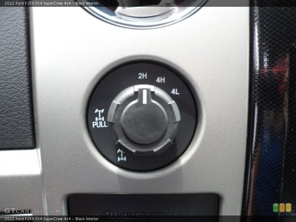 Black Interior Controls for the 2012 Ford F150 FX4 SuperCrew 4x4 #67620465