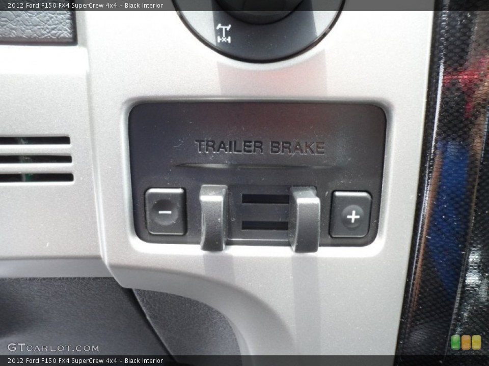 Black Interior Controls for the 2012 Ford F150 FX4 SuperCrew 4x4 #67620474