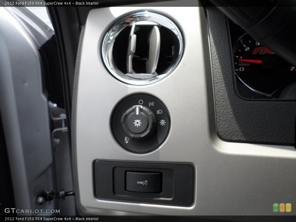 Black Interior Controls for the 2012 Ford F150 FX4 SuperCrew 4x4 #67620510