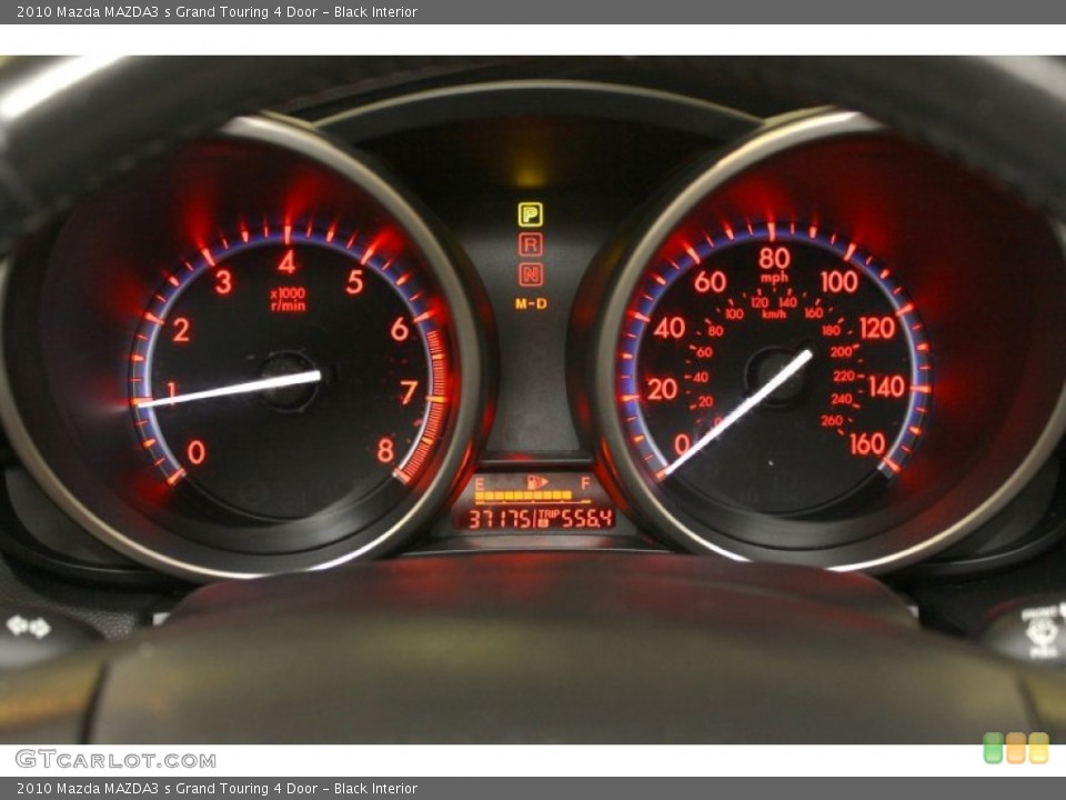 Black Interior Gauges for the 2010 Mazda MAZDA3 s Grand Touring 4 Door #67621260