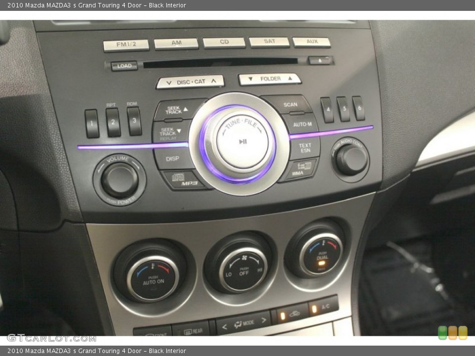Black Interior Controls for the 2010 Mazda MAZDA3 s Grand Touring 4 Door #67621275