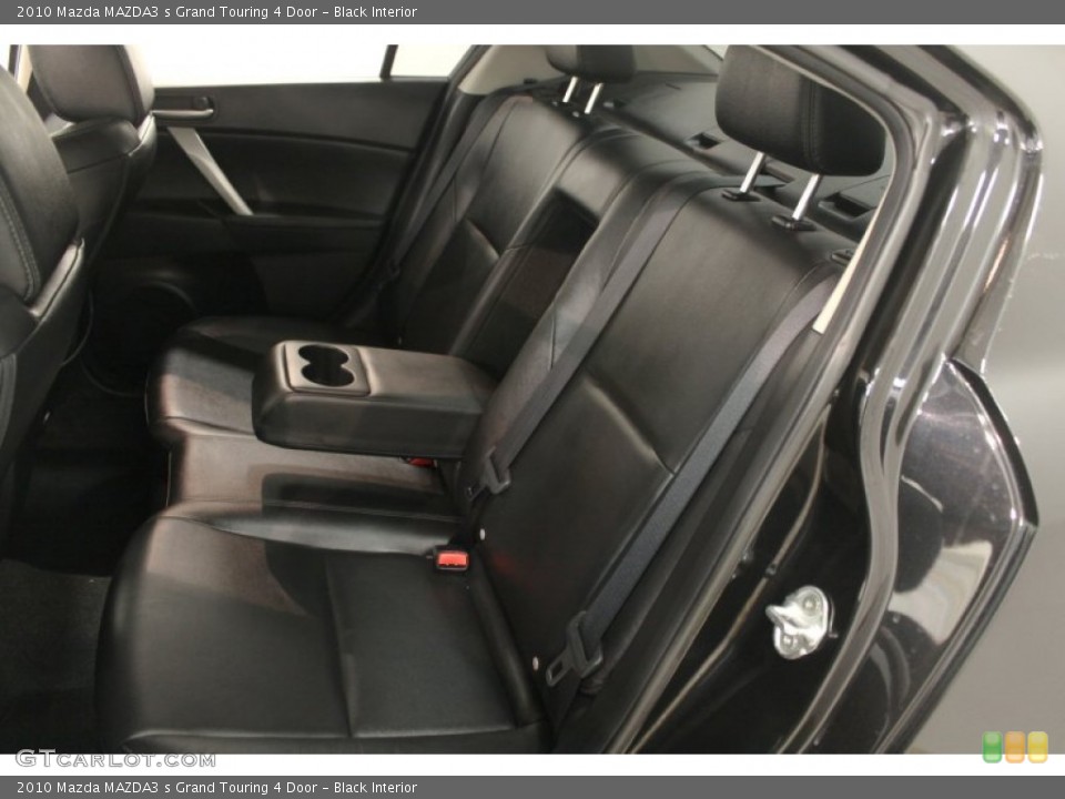 Black Interior Rear Seat for the 2010 Mazda MAZDA3 s Grand Touring 4 Door #67621335