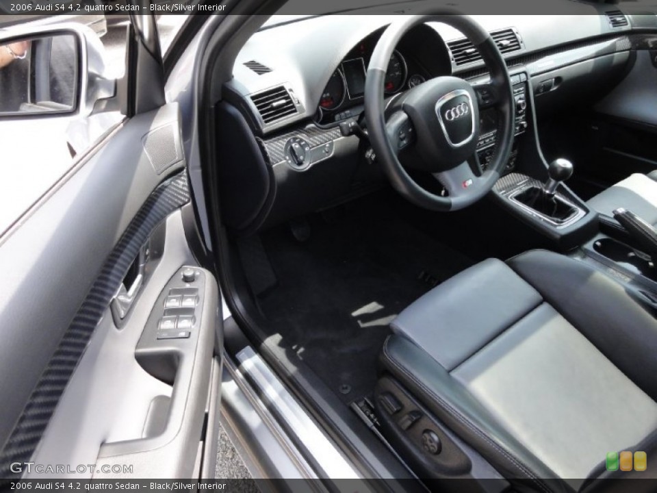 Black/Silver Interior Photo for the 2006 Audi S4 4.2 quattro Sedan #67621713