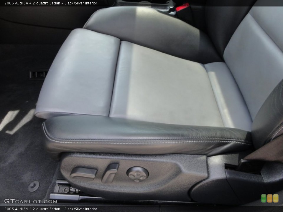 Black/Silver Interior Front Seat for the 2006 Audi S4 4.2 quattro Sedan #67621737
