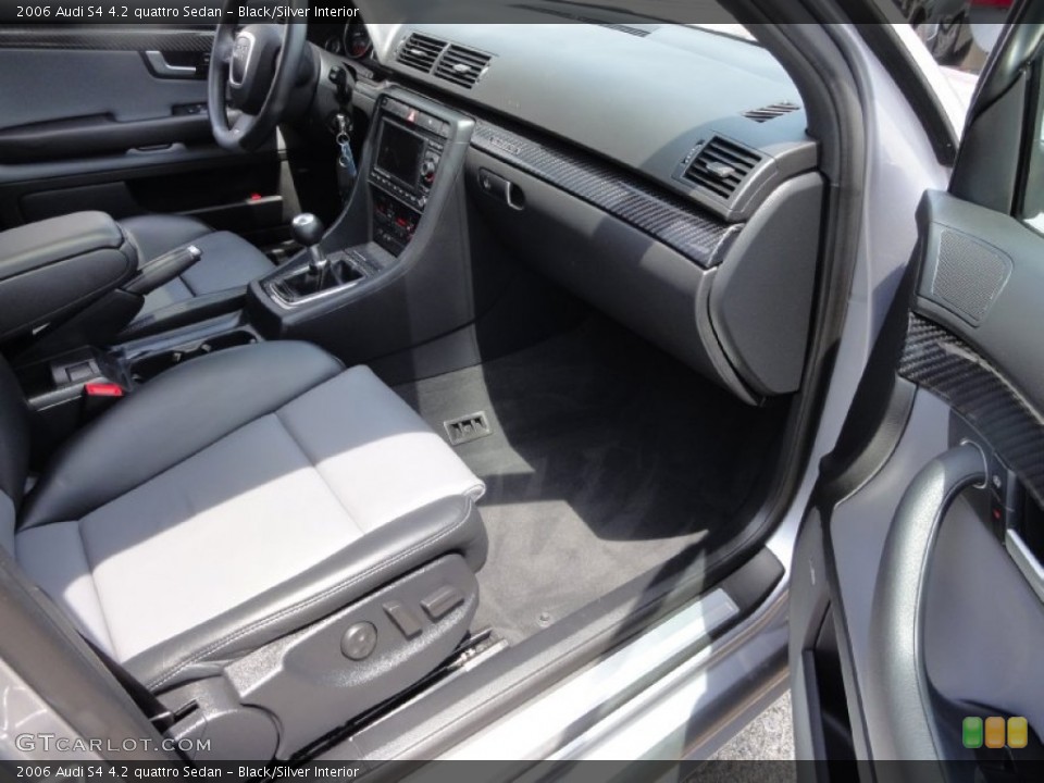 Black/Silver Interior Dashboard for the 2006 Audi S4 4.2 quattro Sedan #67621755