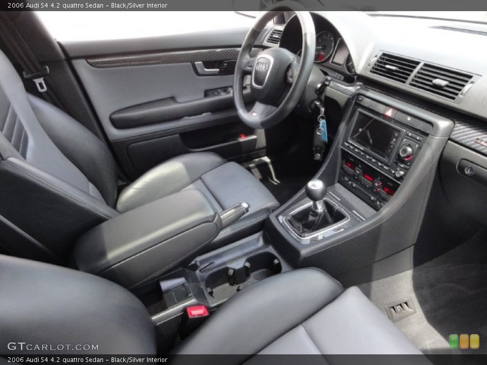 Black/Silver Interior Photo for the 2006 Audi S4 4.2 quattro Sedan #67621767