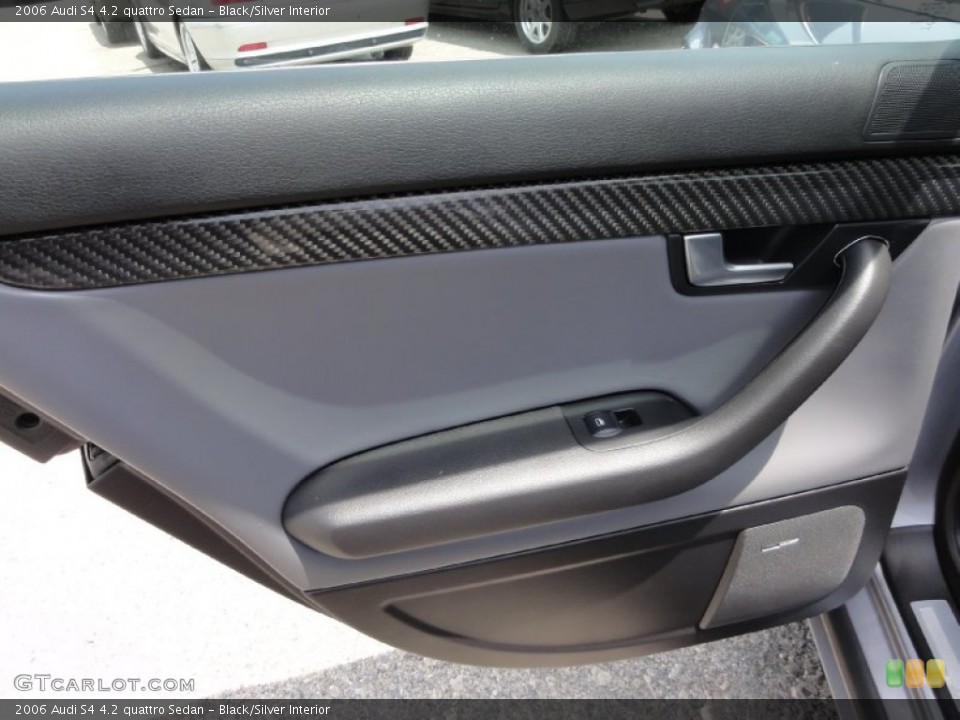 Black/Silver Interior Door Panel for the 2006 Audi S4 4.2 quattro Sedan #67621845