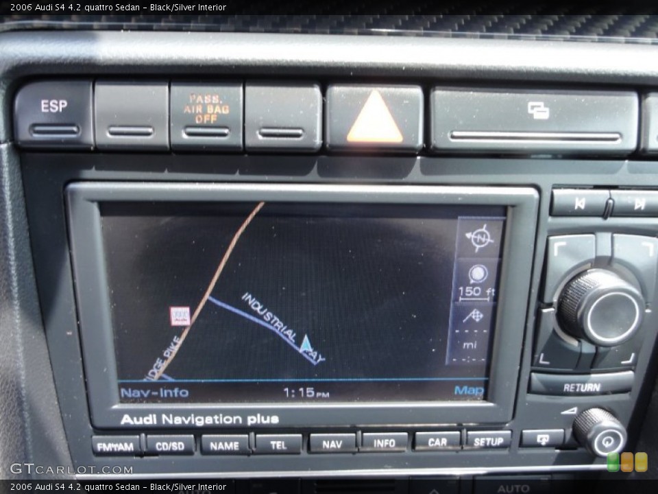 Black/Silver Interior Navigation for the 2006 Audi S4 4.2 quattro Sedan #67621968