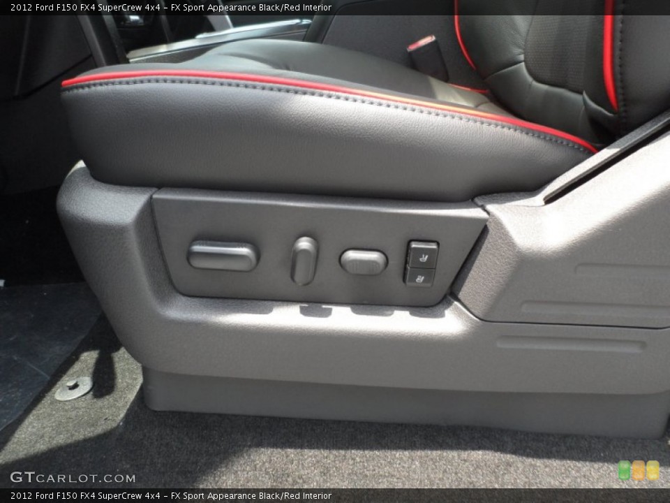 FX Sport Appearance Black/Red Interior Controls for the 2012 Ford F150 FX4 SuperCrew 4x4 #67622001