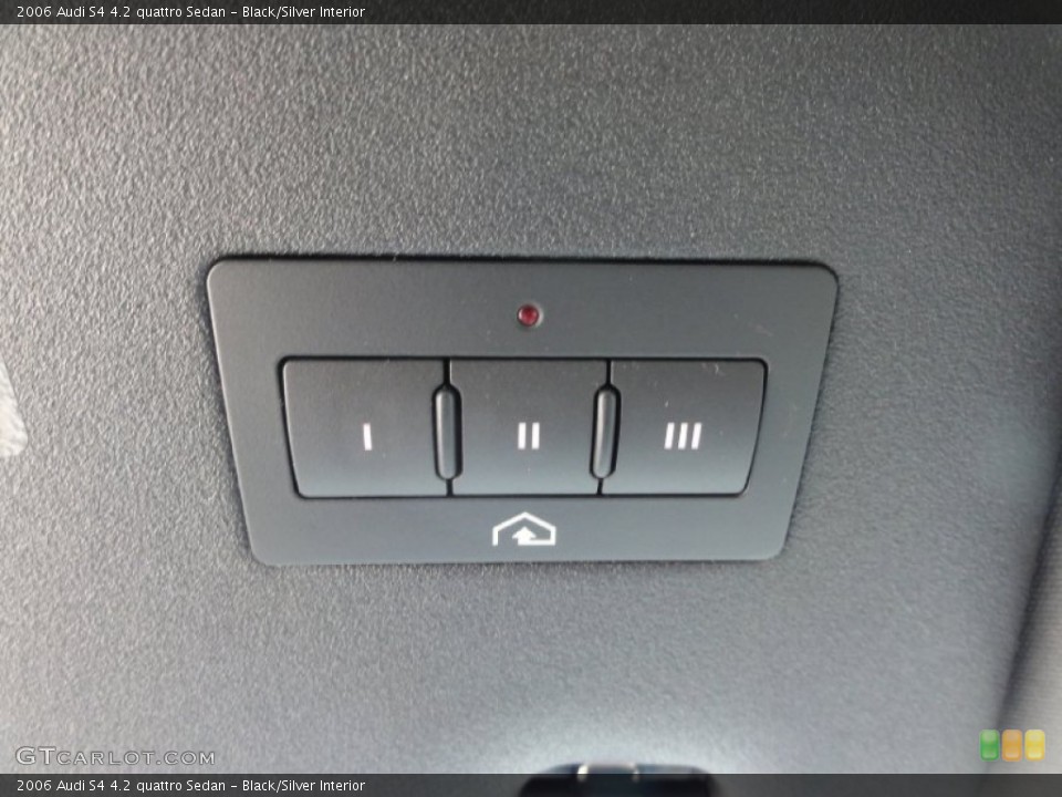 Black/Silver Interior Controls for the 2006 Audi S4 4.2 quattro Sedan #67622010