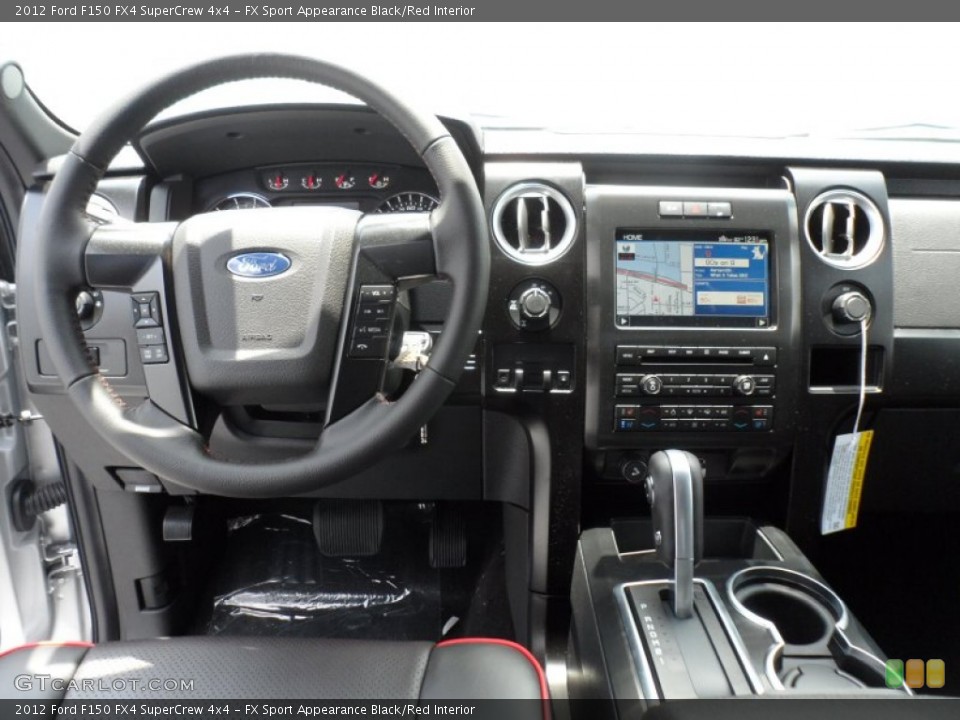 FX Sport Appearance Black/Red Interior Dashboard for the 2012 Ford F150 FX4 SuperCrew 4x4 #67622028