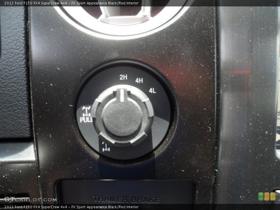 FX Sport Appearance Black/Red Interior Controls for the 2012 Ford F150 FX4 SuperCrew 4x4 #67622079