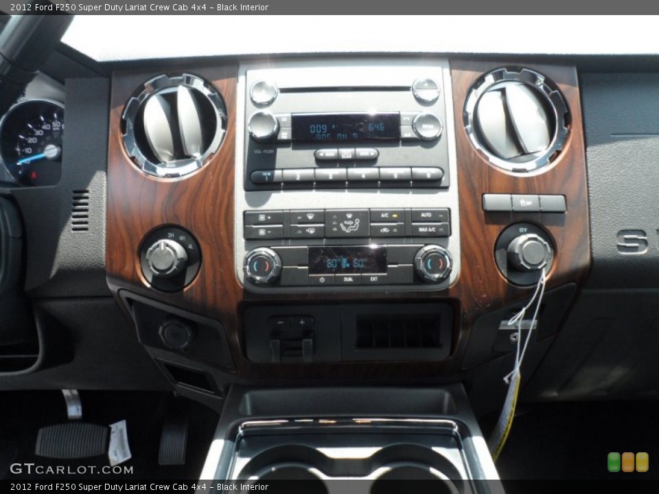 Black Interior Controls for the 2012 Ford F250 Super Duty Lariat Crew Cab 4x4 #67622715