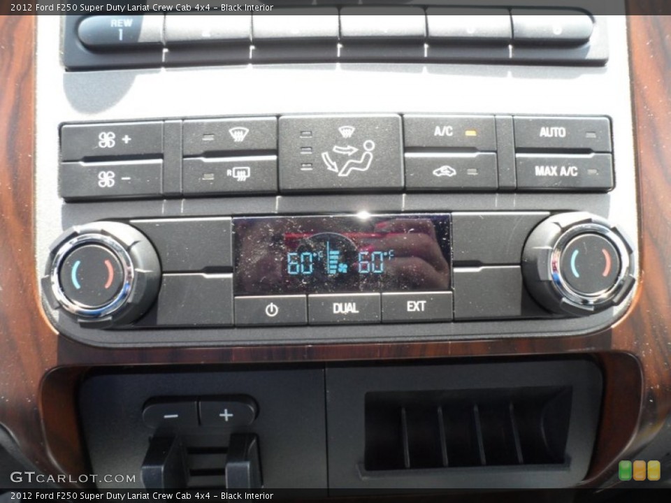 Black Interior Controls for the 2012 Ford F250 Super Duty Lariat Crew Cab 4x4 #67622739