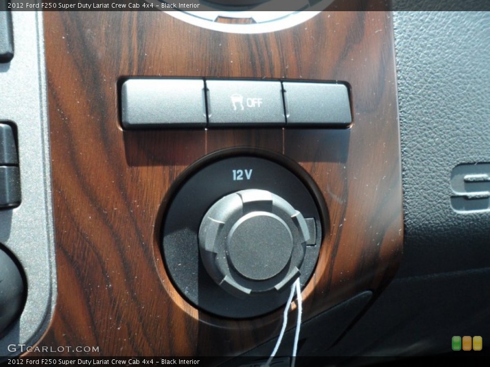 Black Interior Controls for the 2012 Ford F250 Super Duty Lariat Crew Cab 4x4 #67622757