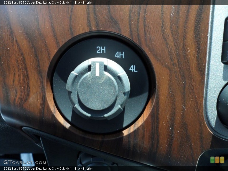Black Interior Controls for the 2012 Ford F250 Super Duty Lariat Crew Cab 4x4 #67622769