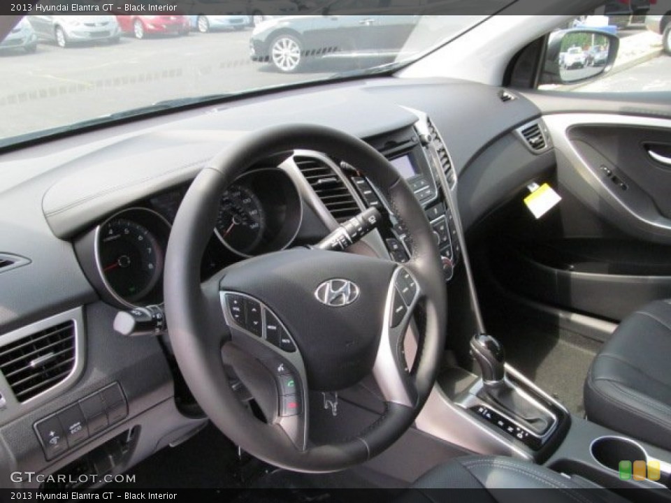 Black Interior Dashboard for the 2013 Hyundai Elantra GT #67625016