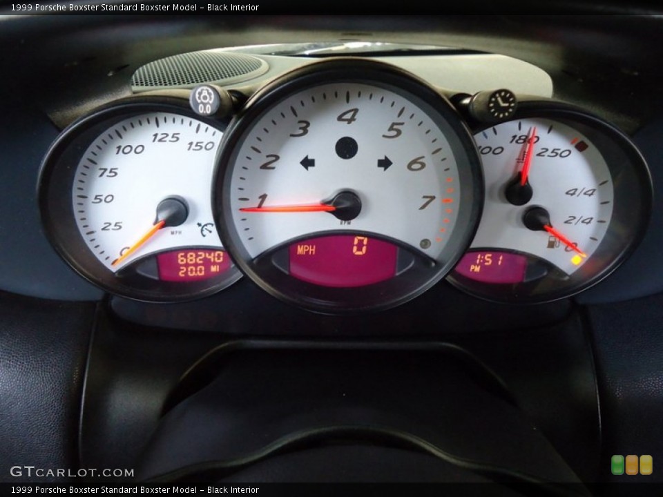 Black Interior Gauges for the 1999 Porsche Boxster  #67625859