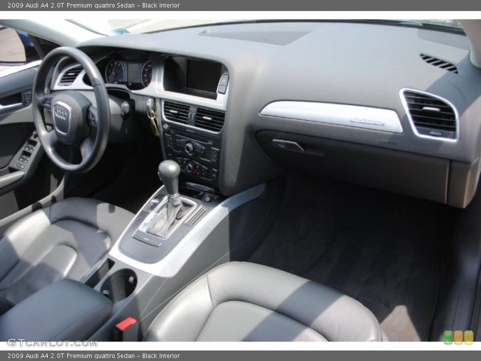 Black Interior Dashboard for the 2009 Audi A4 2.0T Premium quattro Sedan #67627443