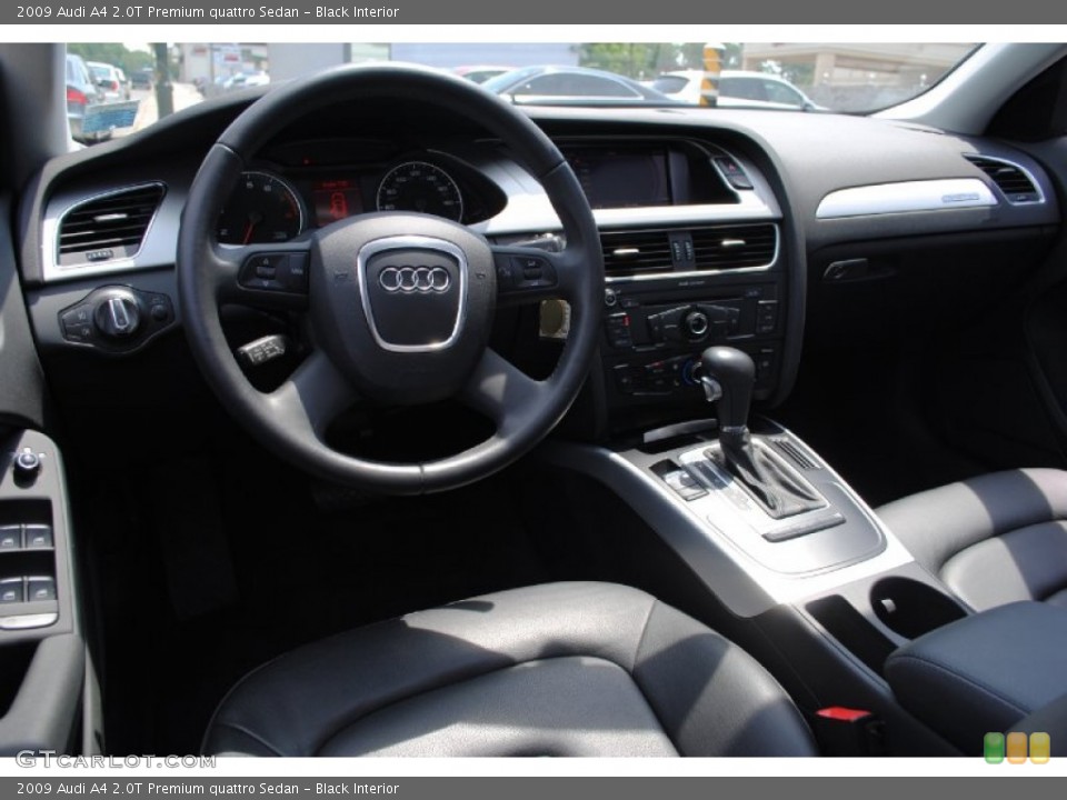 Black Interior Dashboard for the 2009 Audi A4 2.0T Premium quattro Sedan #67627494
