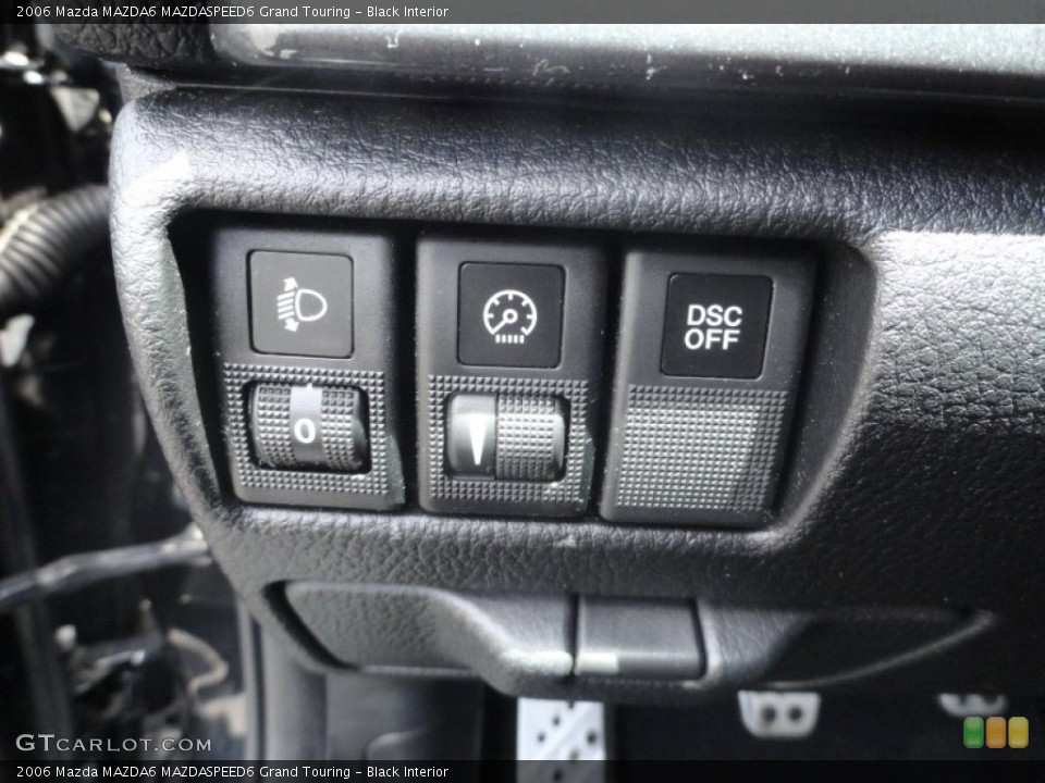 Black Interior Controls for the 2006 Mazda MAZDA6 MAZDASPEED6 Grand Touring #67632093