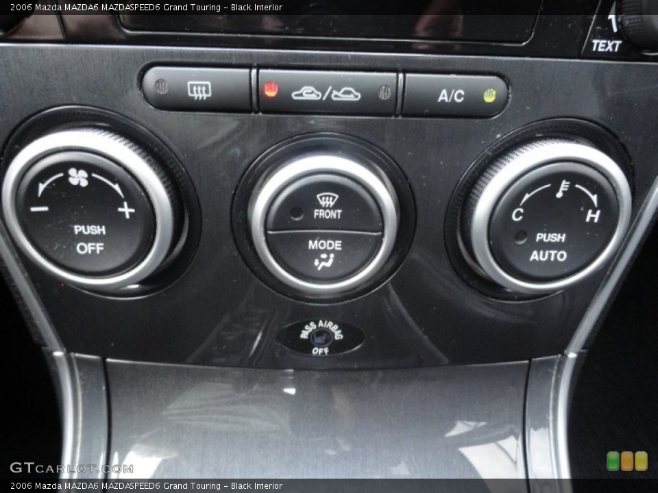 Black Interior Controls for the 2006 Mazda MAZDA6 MAZDASPEED6 Grand Touring #67632124