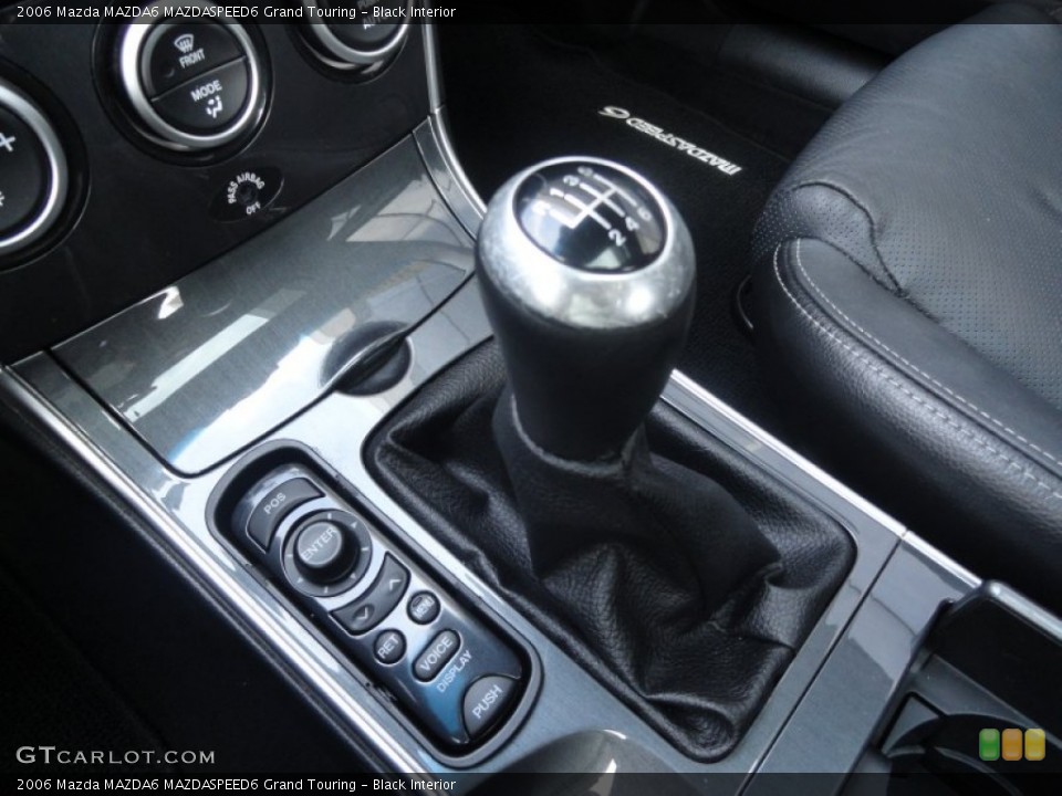Black Interior Transmission for the 2006 Mazda MAZDA6 MAZDASPEED6 Grand Touring #67632131