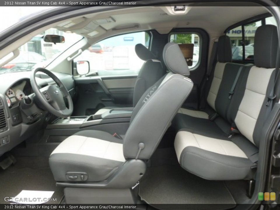 Sport Apperance Gray/Charcoal Interior Photo for the 2012 Nissan Titan SV King Cab 4x4 #67632624