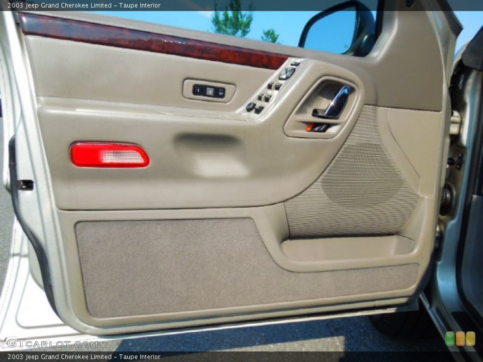Taupe Interior Door Panel for the 2003 Jeep Grand Cherokee Limited #67634085