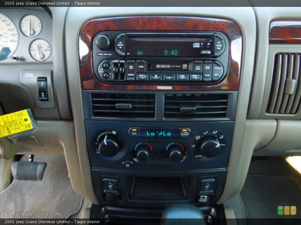 Taupe Interior Controls for the 2003 Jeep Grand Cherokee Limited #67634112