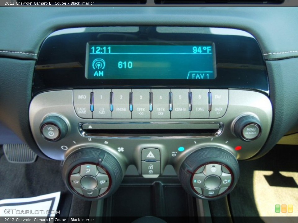 Black Interior Audio System for the 2012 Chevrolet Camaro LT Coupe #67634319