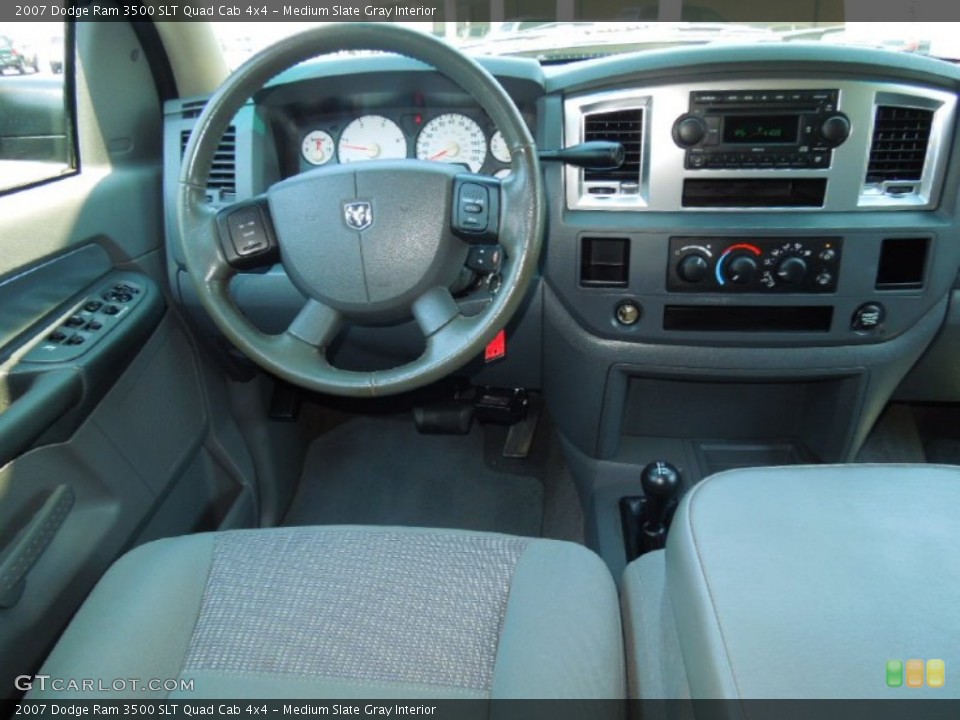 Medium Slate Gray Interior Dashboard for the 2007 Dodge Ram 3500 SLT Quad Cab 4x4 #67634735