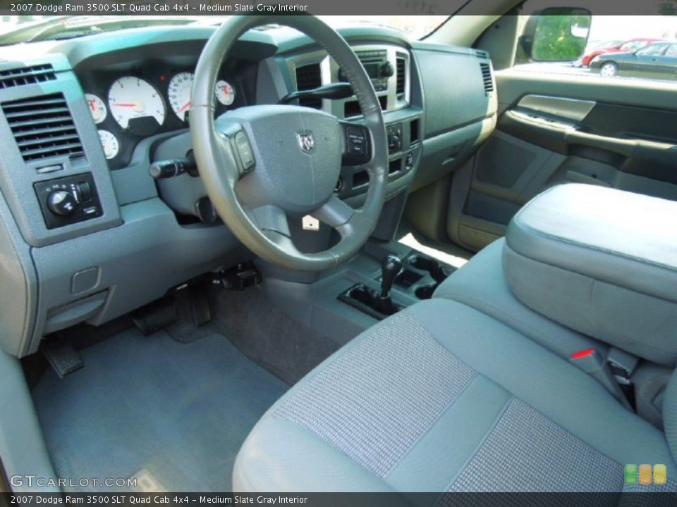 Medium Slate Gray Interior Prime Interior for the 2007 Dodge Ram 3500 SLT Quad Cab 4x4 #67634802