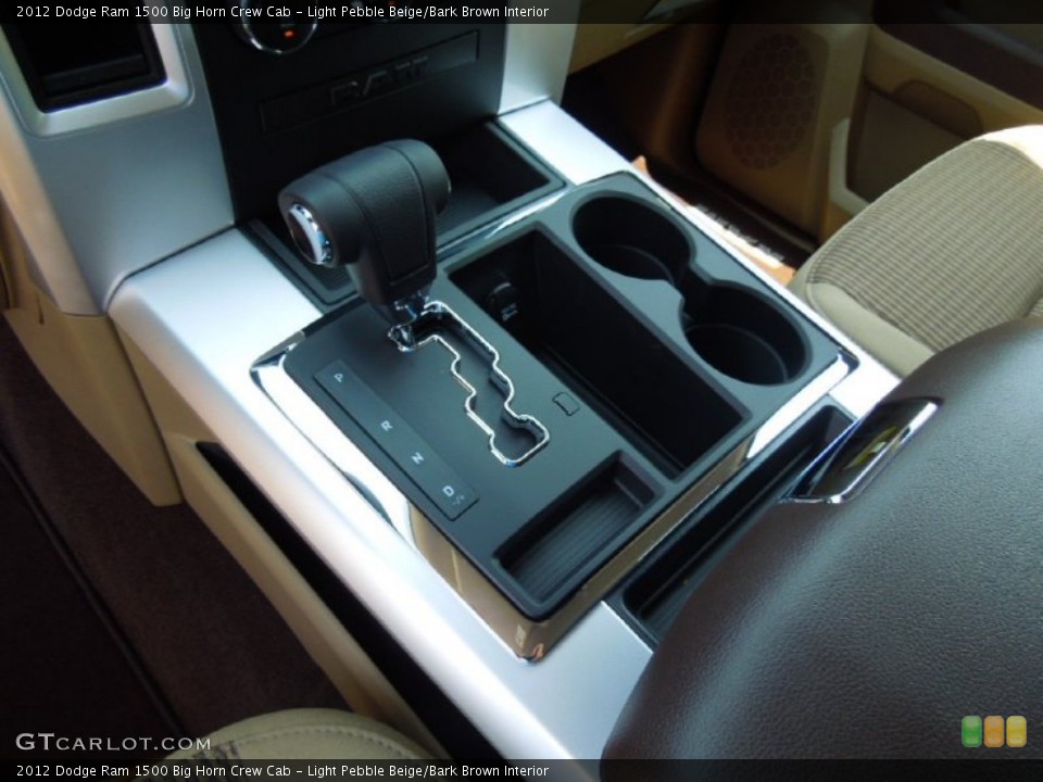 Light Pebble Beige/Bark Brown Interior Transmission for the 2012 Dodge Ram 1500 Big Horn Crew Cab #67635510