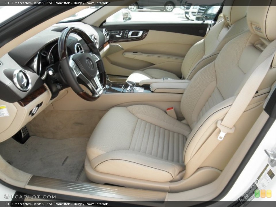 Beige/Brown Interior Front Seat for the 2013 Mercedes-Benz SL 550 Roadster #67636785