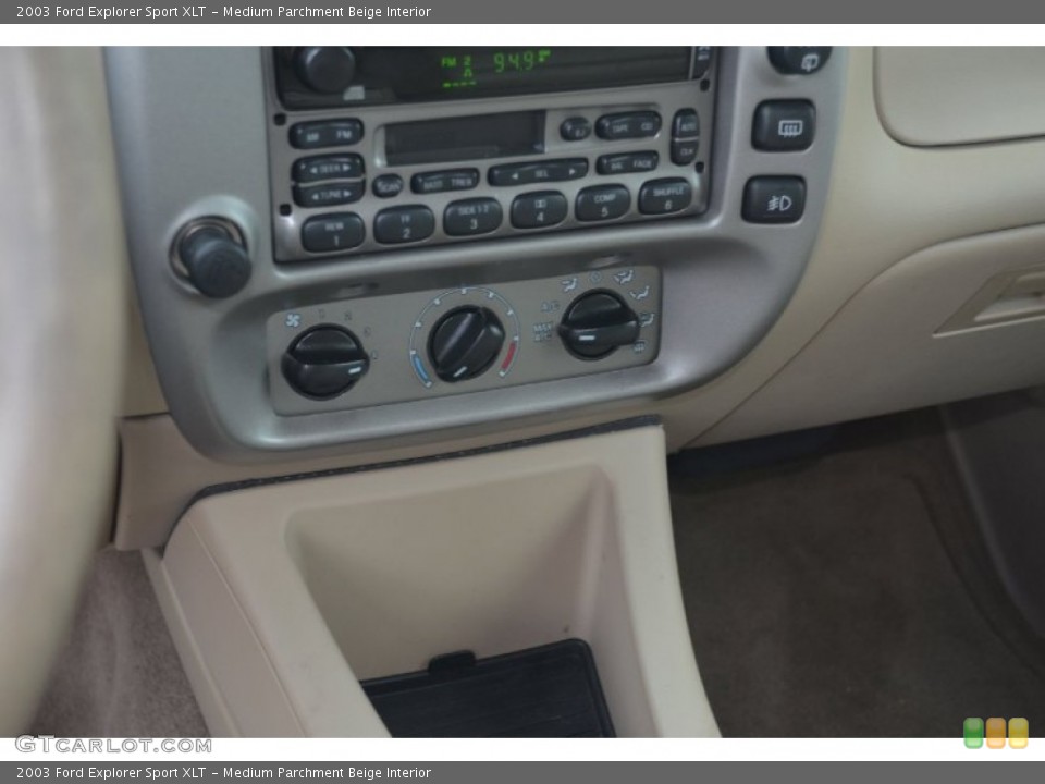 Medium Parchment Beige Interior Controls for the 2003 Ford Explorer Sport XLT #67640907