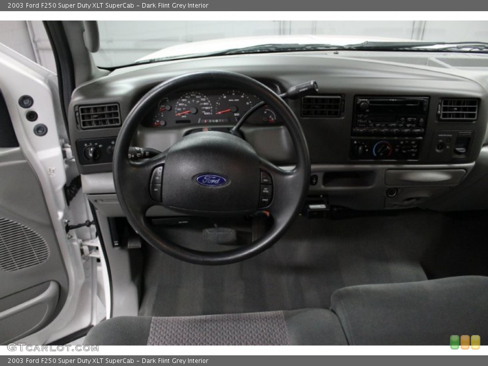 Dark Flint Grey Interior Dashboard for the 2003 Ford F250 Super Duty XLT SuperCab #67641384