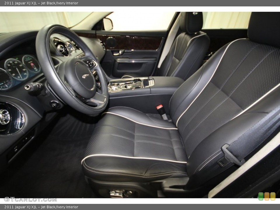 Jet Black/Ivory Interior Photo for the 2011 Jaguar XJ XJL #67643397