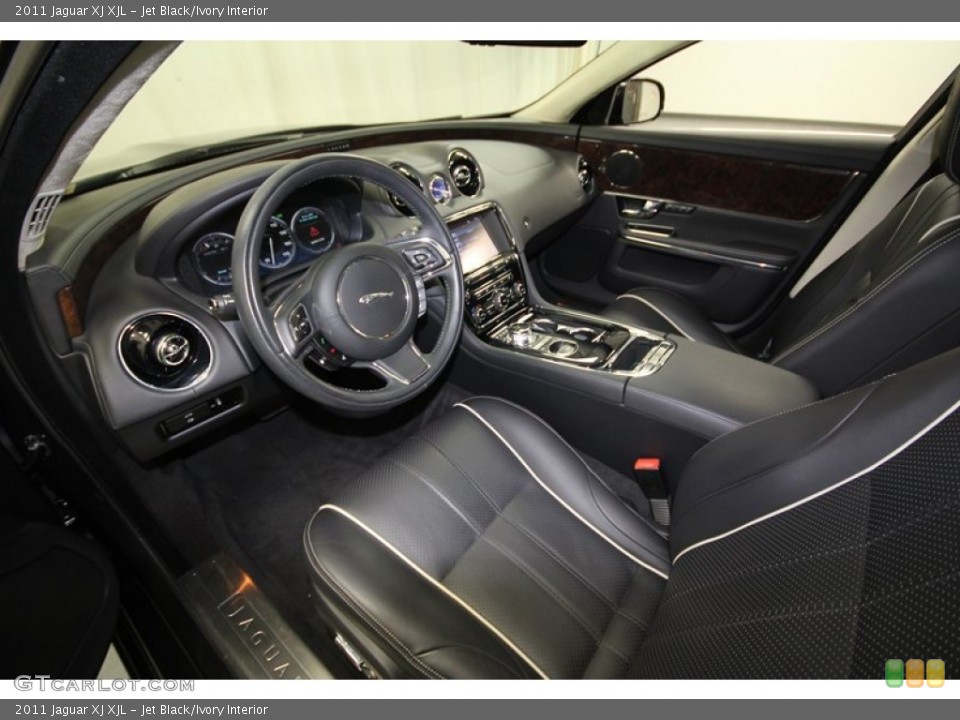 Jet Black/Ivory Interior Prime Interior for the 2011 Jaguar XJ XJL #67643427
