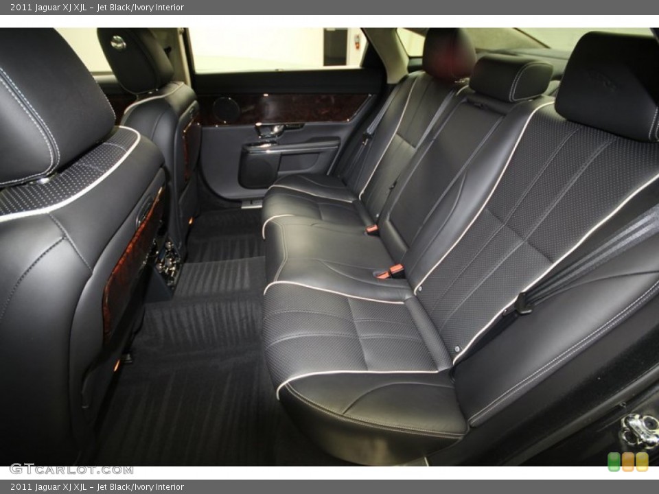 Jet Black/Ivory Interior Rear Seat for the 2011 Jaguar XJ XJL #67643430