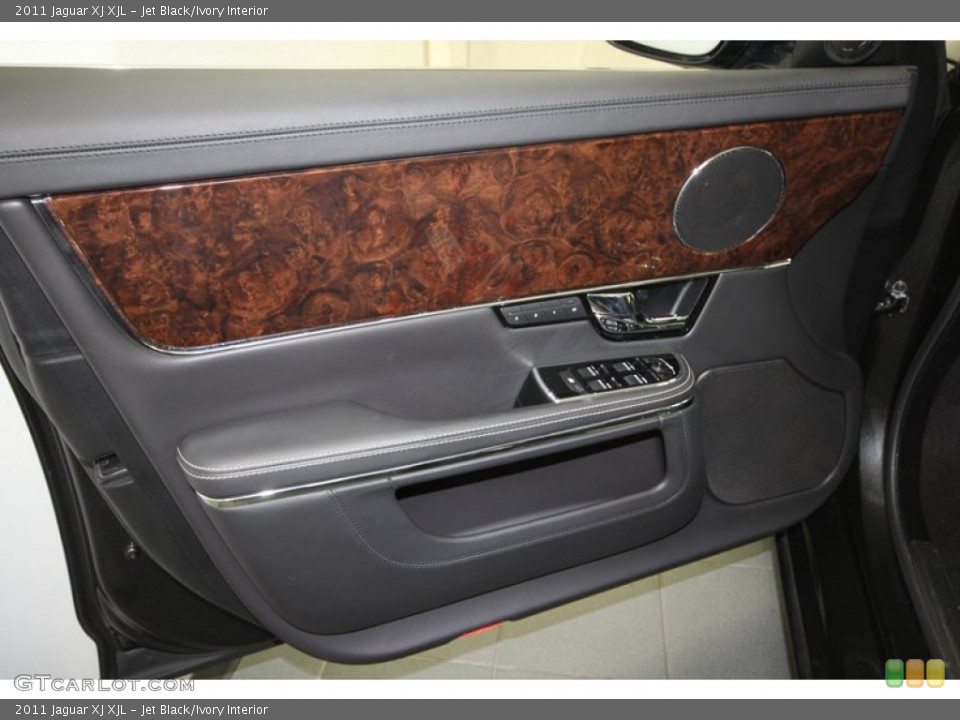 Jet Black/Ivory Interior Door Panel for the 2011 Jaguar XJ XJL #67643433