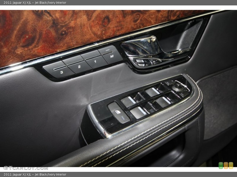 Jet Black/Ivory Interior Controls for the 2011 Jaguar XJ XJL #67643436
